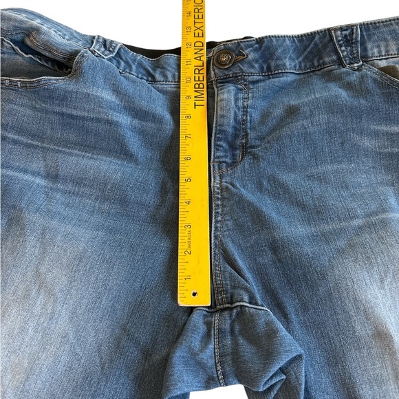 Democracy Patriot Straight Leg Distressed Medium Wash Jeans “AB” Solution Sz 24W - Picture 11 of 11